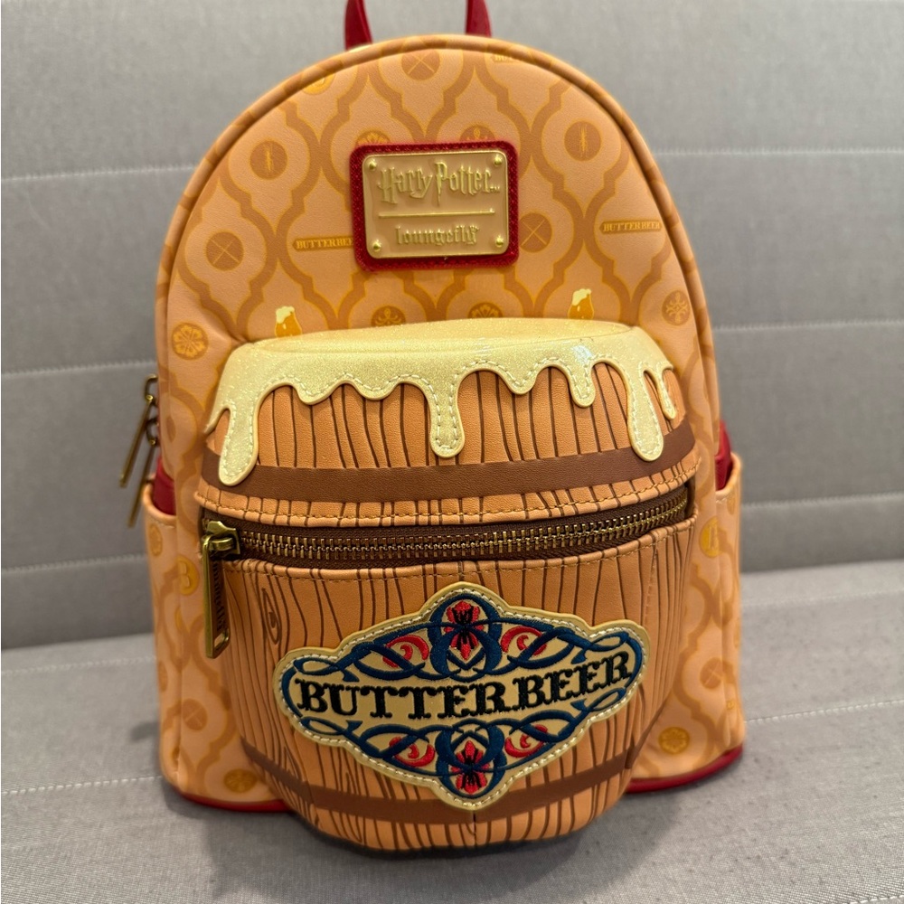Loungefly Harry Potter Butter Beer Figural Mini Backpack. New With Tags